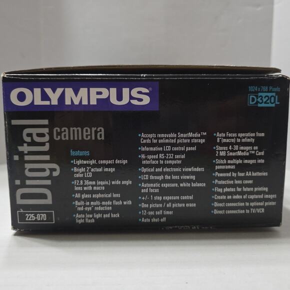 Olympus Digital Camera D320L Open Box Tested Rare Condition - Picture 11 of 11